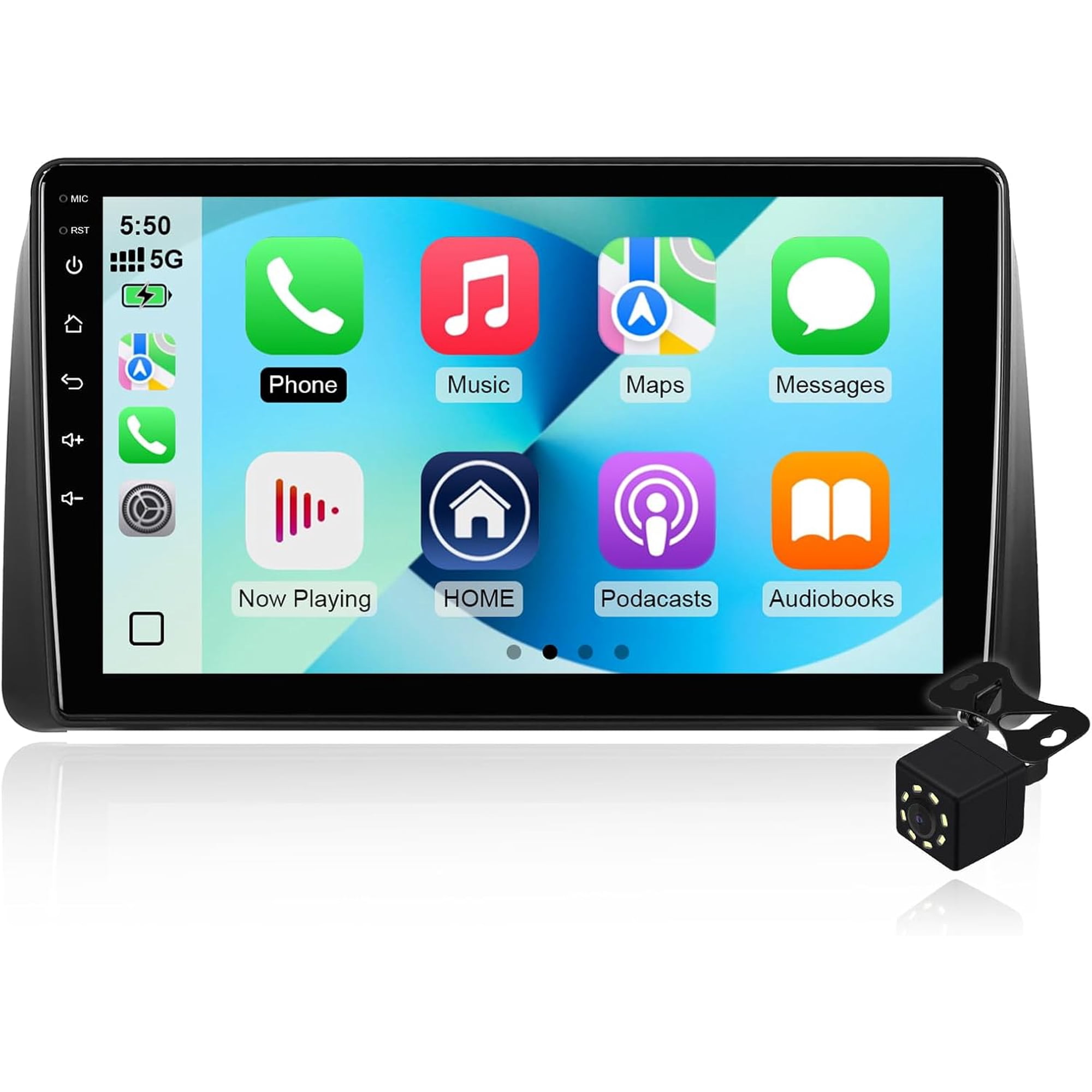 2+64G Android 14 Double Din Car Radio Stereo for Dodge Grand Caravan 2011-2020/Chrysler Town&Country 2011-2016/Grand Voyager 2011-2015 with 9" Touchscreen Built-in Carplay/Android Auto/Bluetooth/SWC
