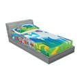 thumbnail image 2 of Ambesonne Fantasy Fitted Sheet & Pillow Sham Set, Unicorn with Rainbow, Twinxl, Multicolor, 2 of 2
