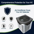 thumbnail image 6 of Debonair Central Air Conditioner Cover for Outside Units 36 x 36 - Top Universal Outdoor AC Cover Defender (Mesh, 32" x 32"), 6 of 8