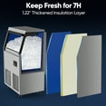 thumbnail image 4 of Coolski Commercial Ice Maker, 100 lbs/24H Under Counter Ice Machine, 34 lbs Bin, 4 of 9