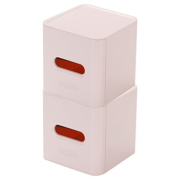WHAMVOX  2 Pcs Toilet Paper Case Dispenser Tissue Storage Cover Pink