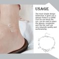 thumbnail image 3 of Jumpingount Infinito símbolo brillante simulación perla pie descalzo tobillera pie cadena mujer joyería accesorios de moda Ropa, zapatos y accesorios Miscelánea No.01 Jumpingount PS5870-01, 3 of 6