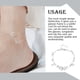 thumbnail image 5 of Guardurnaity Infinito símbolo brillante simulación perla pie descalzo tobillera pie cadena mujer joyería accesorios de moda Ropa, zapatos y accesorios Miscelánea No.01 Guardurnaity PS5870-01, 5 of 6