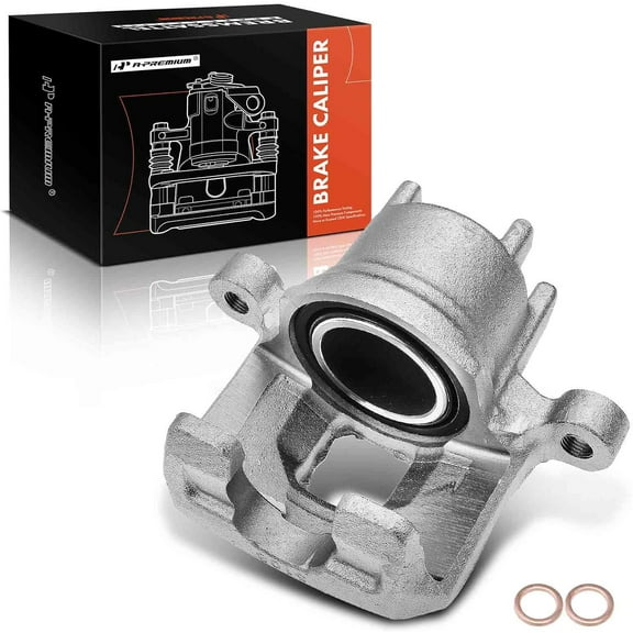 A-Premium Disc Brake Caliper Assembly Without Bracket Compatible with Select Mitsubishi Models - Mirage, Mirage G4 2017 2018 2019 2020 2021 - Front Driver Left Side