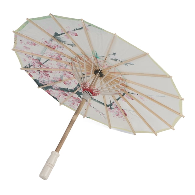 Retractable Oil Paper Umbrella, Decorative Umbrella Paper Umbrellas, Durable For Art Dance Decor Classical