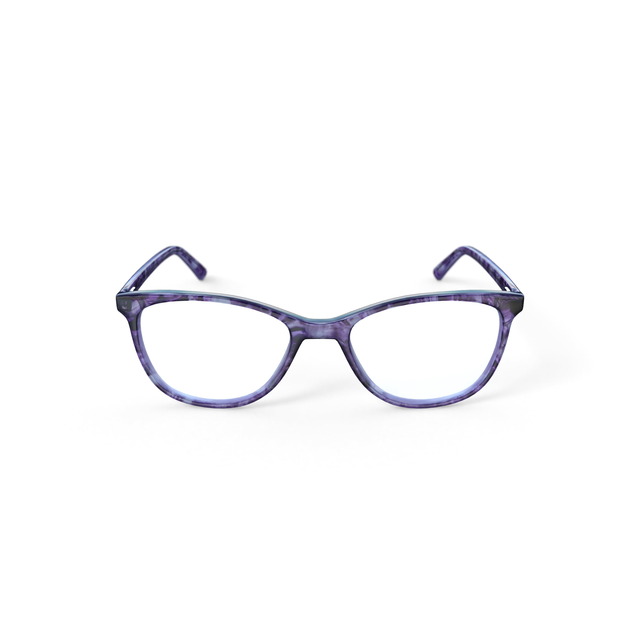 Womens Markum Rx'ble Eyeglasses with Case, Purple Floral