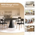 thumbnail image 7 of Giantex Set of 4 Modern Dining Side Chairs, Armless Kitchen Chairs w/Spacious Seating, Black, 7 of 7