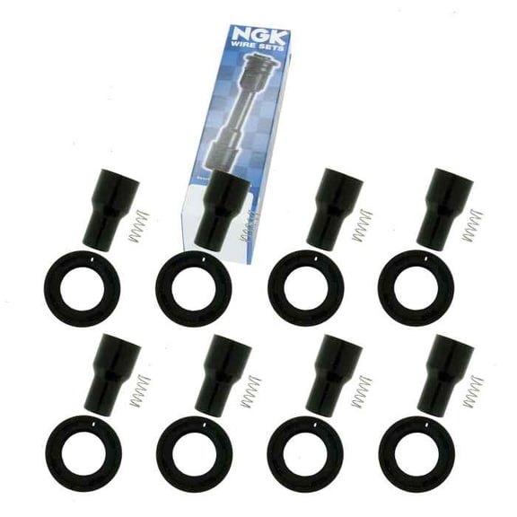 8 pc NGK Ignition Coil Boots compatible with Lexus SC430 4.3L V8 2002-2010