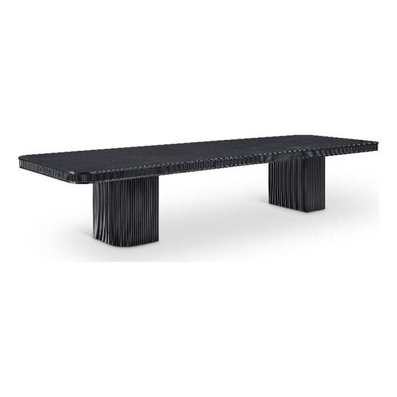 Meridian Furniture Mohari 112" - 160" Black Solid Wood And Veneer Dining Table