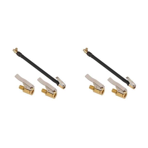 Scienceny Manguera de inflado de neumáticos para automóviles accesorios de tubo de bomba de aire profesional 30cm 30 centimetros 2piezas
