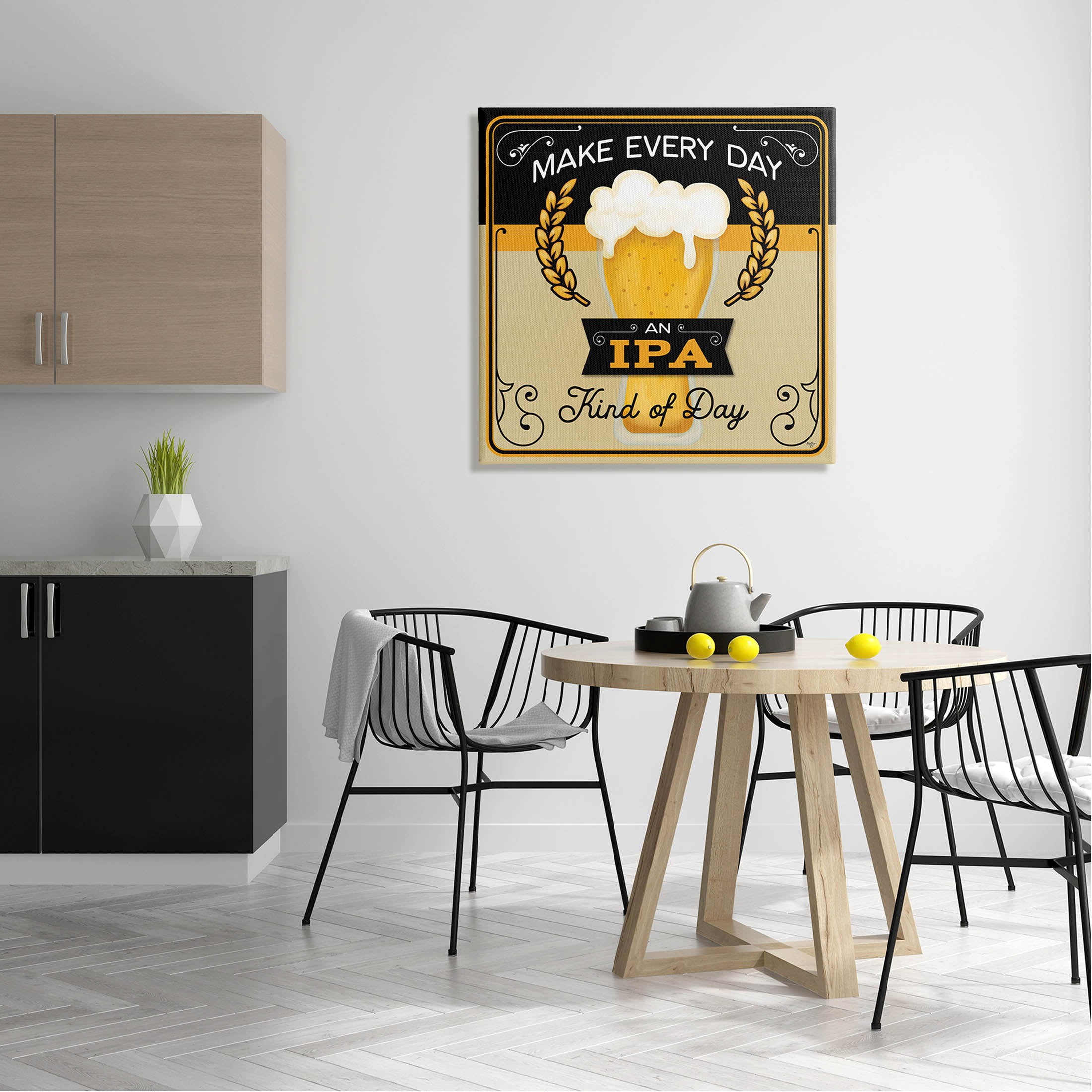 IPA Kind Of Day Beer Sign Food & Beverage Graphic Art Gallery Wrapped Canvas Print Wall Art