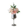 thumbnail image 4 of Mini ramo de flores artificiales, jarrón de bonsái, arreglo Floral, adornos en maceta para mesa de jardín, centros de mesa, decoración de boda de rosa alto Gloria Flores de bonsái, 4 of 9