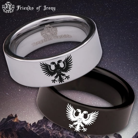 Soaring Double Eagle Tungsten Carbide Ring