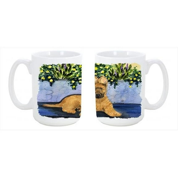 Briard Dishwasher Safe Microwavable Ceramic Coffee Mug 15 oz.