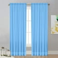 thumbnail image 6 of Polyester Semi-Sheer Curtain, Rod-Pocket Style, Light-Filtering Drapes with Soft-Touch Durability for Living Room & Balcony, 1 Pack, 6 of 6