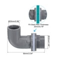 thumbnail image 2 of Unique Bargains 25mm PVC Elbow Water Tank Pipe Connector, Coupling Fitting Adapter 3 Pack Gray, 2 of 4