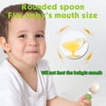 thumbnail image 3 of RV Cuchara sopera para bebé tenedor vajilla infantil cuchara sopera para bebé tenedor ergonómico mango corto silicona fácil de agarrar ideal para aprender y autoalimentarse (verde) Sailing Electrónica, 3 of 4