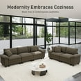 thumbnail image 3 of Sophia&William 157.5"L Modular Sectional Sofa Sets, Modern Chenille Cloud Couch 6-Seat Oversized Sofa with 4 Pillows & 2 Ottomans for Living Room,Ash Gray, 3 of 11
