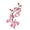 Pink, variant on Elapind 1 Pcs Wax Plum Flower Branches for Vases, Faux Blossom Tree Decor with Stems, Artificial Flowers for Spring Home Indoor Outdoor Decoration,Red