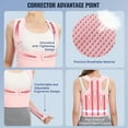 thumbnail image 3 of SunshineFace Back Brace Posture Corrector for Women and Men, Adjustable Back Support for Scoliosis, Hunchback Correction for Spine Corrector, Support, Adjustable Posture Trainer,Pink L, 3 of 8
