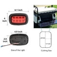 thumbnail image 6 of Golf Cart Taillight Kit for Yamaha G14 G16 G19 G22  DS with 3 Wire Wiring Plug Turn Signal And Brake Light Golf Cart Rear Tail Light OEM: 1017035, 6 of 6