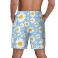 thumbnail image 4 of Uemuo Daisies Flowers Pattern Mens Swim Trunks Quick Dry Board Shorts with Mesh Lining, Stretch Beach Shorts Quick Dry No-Chafing Board Shorts-3X-Large, 4 of 9