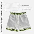 thumbnail image 3 of FORMRS Boys Swim Trunks Quick Dry Mesh Lining Beach Boardshorts, Sizes XS-XL, Green Floral Leopard Pattern, 3 of 7