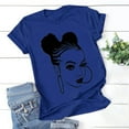 thumbnail image 2 of T Shirts for Women by Babysbule Crew Neck, Short Sleeve, Fashion Cute Pattern T-Shirts (Women's), 2 of 3