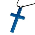 thumbnail image 2 of Jiaroswwei Fashion Men Simple Cross Pendant Alloy Necklace Chain Jewelry Christmas Day Gift, 2 of 8
