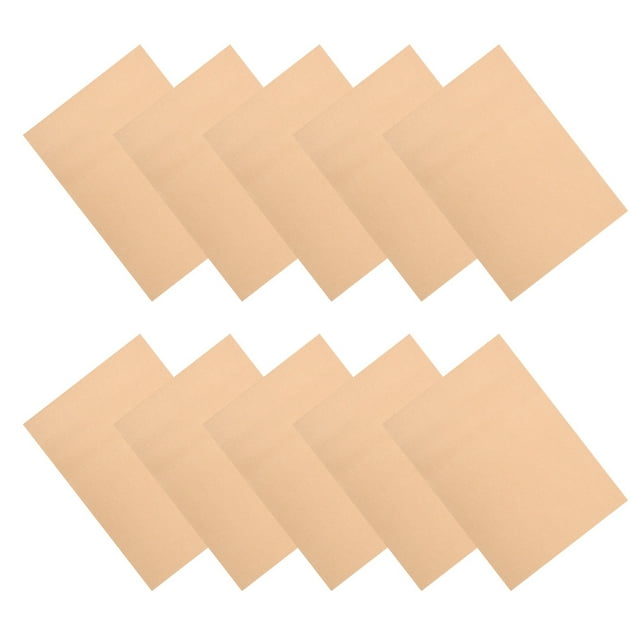 unbranded 10Pcs Braille Teaching Aid Paper Khaki for Blind People Writing Papers User Friendly Design