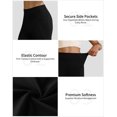 thumbnail image 7 of Ruimatai Women's Elastic Waist Wide Leg Pants with Pockets, High Waist Tummy Control Casual Fold Long Trousers for Everyday Wear, 7 of 7