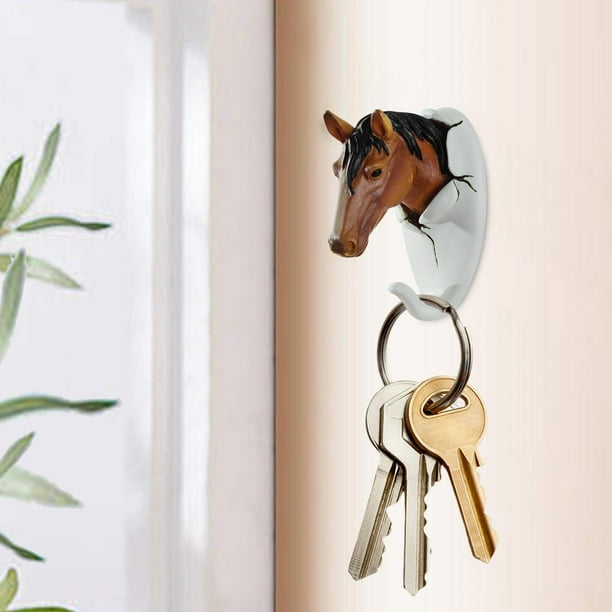 Gancho para Colgar en la pared Perfecl Gancho en forma de animal Resina 6x7.5x11cm Caballo