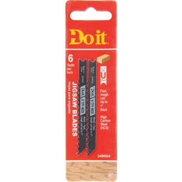 Do it Best U-Shank 3 In. 6 TPI Wood Cutting Jig Saw Blade (2-Pack) QJDIB-JSU-002