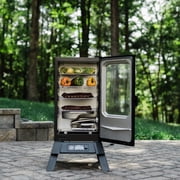 Masterbuilt®710 WiFi Digital Smoker, Vertical Design, 711 Cooking Sq. Inches, 4 Smoking Racks, Wood Chip Loader, Electric Fuel Source to Plug in and Start Cooking, Black Model MB20070924