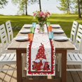 thumbnail image 4 of Table Runners 72 Inches Long Dress Scarves, Valentine's Day Farmhouse Kitchen Table Runner, Coffee Tablerunners, Roses Love Heart Gnomes Romantic 14x72 Inch, 4 of 9