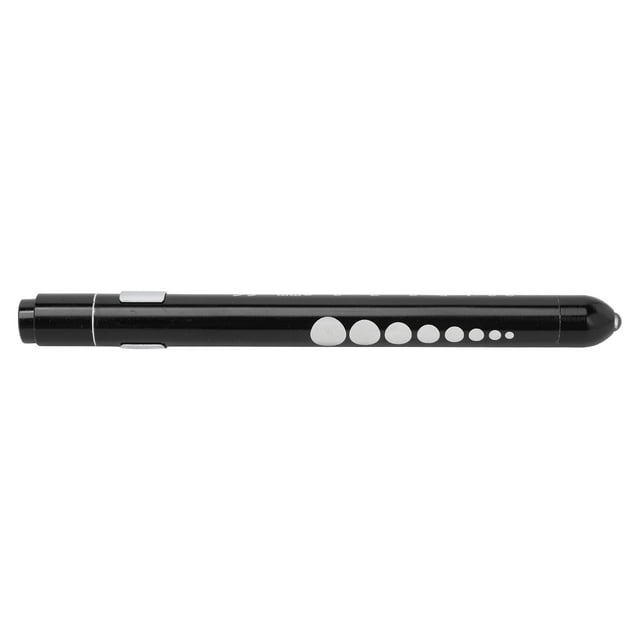 Pen Lights for Nurse Doctor, Portable Aluminum Alloy LED Penlight with Pupil Gauge and Ruler, Yellow Light