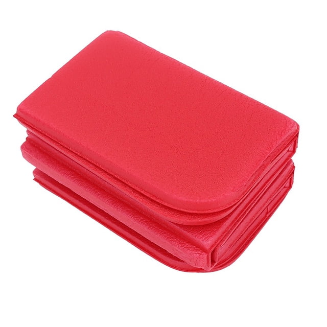 M Buder Asiento de Cojín Plegable Portátil Impermeable para Picnic Alfombra de Espuma Almohadilla de Exterior para Camping Senderismo (15.15 x 10.82 in / 38.5 x 27.5 cm) Rojo