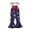 Jumpsuits 92#Multicolour2, variant on WAYUTE Girls Jumpsuit 4th of July Adjustable Straps Star Striped Pirnted Flared Leg Playsuit for Kids Festival Celebration Summer Outfits