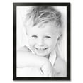 thumbnail image 2 of ArtToFrames 25" x 35" Honors Black with Silver Picture Frame, 25x35 inch Black Wood Poster Frame (WOM-5157), 2 of 7
