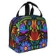 thumbnail image 2 of Easygdp Colorful Floral Bolsa Térmica Premium - Tela Oxford Impermeable, Gran Capacidad, Bolsillo Frontal, Unisex para Trabajo, Escuela, Actividades al Aire Libre y Picnics, 2 of 8