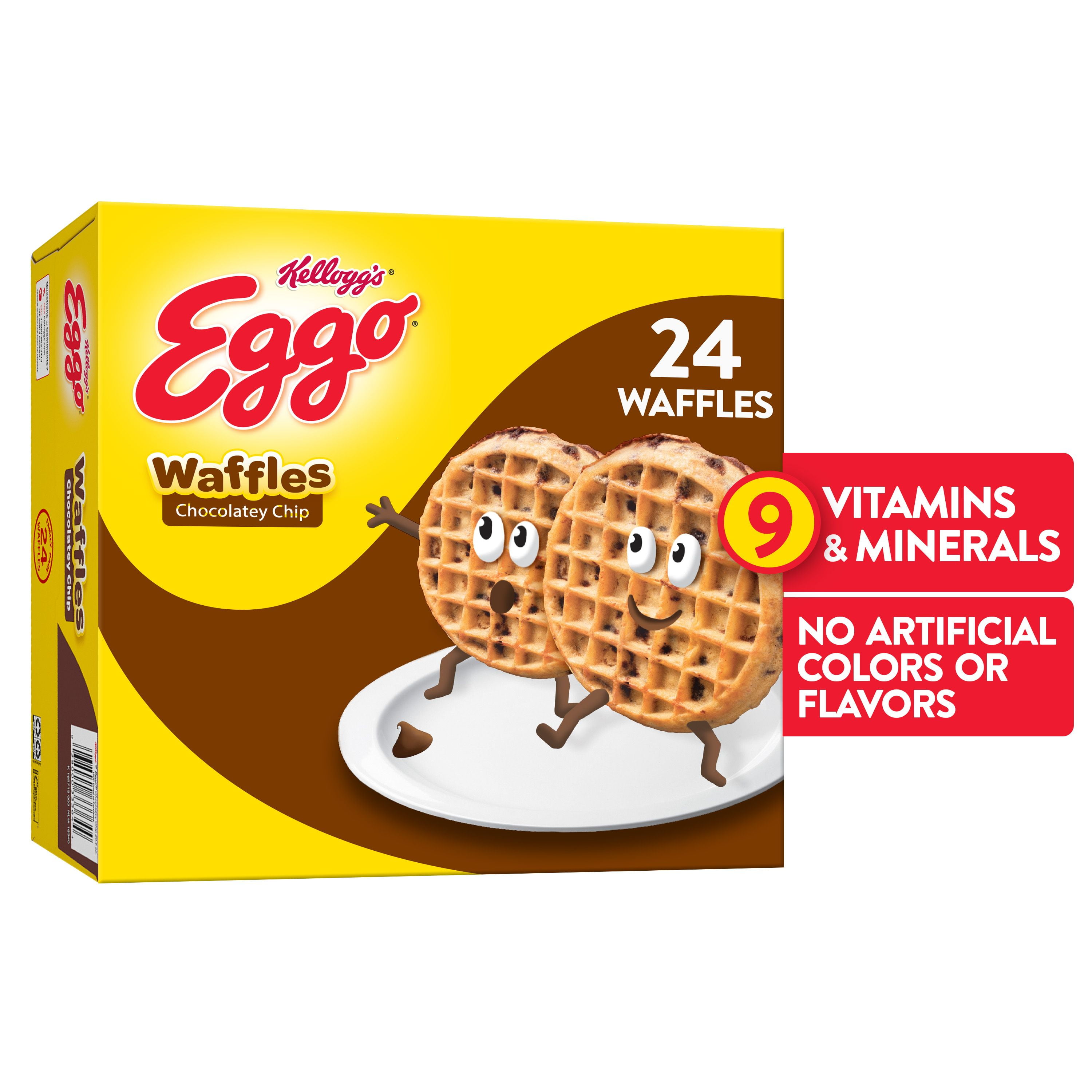 Eggo Frozen Waffles, Frozen Breakfast, Chocolatey Chip, 29.6 Oz, Box