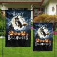 thumbnail image 4 of Happy Halloween Saint Bernard Witch Pumpkins Bats Garden Flag 12x18in Double Sided St Dog Lover Outdoor Decor - 13012, 4 of 5
