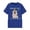 Blue, variant on Active Tops Women Unisex Graphic Printed T Shirt for Everyday Wear with Soft Comfort Crewneck Tee Casual Fashion Design Top for Daily Red S