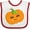 White and Red, variant on Inktastic Halloween Pumpkin, Trick or Treat, Smiling Pumpkin Boys or Girls Baby Bib