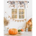 thumbnail image 2 of Fall Valances for Windows, Eucalyptus Leaf Watercolor Berry Plant Autumn Rod Pocket Short Window Valance Curtains Holiday Window Treatment for Kitchen Living Room Bathroom, 42"x18", 2 of 6
