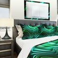 thumbnail image 4 of Designart 'Emerald Energy Green Abstract' Modern & Contemporary Bedding Set - Duvet Cover & Shams, 4 of 4