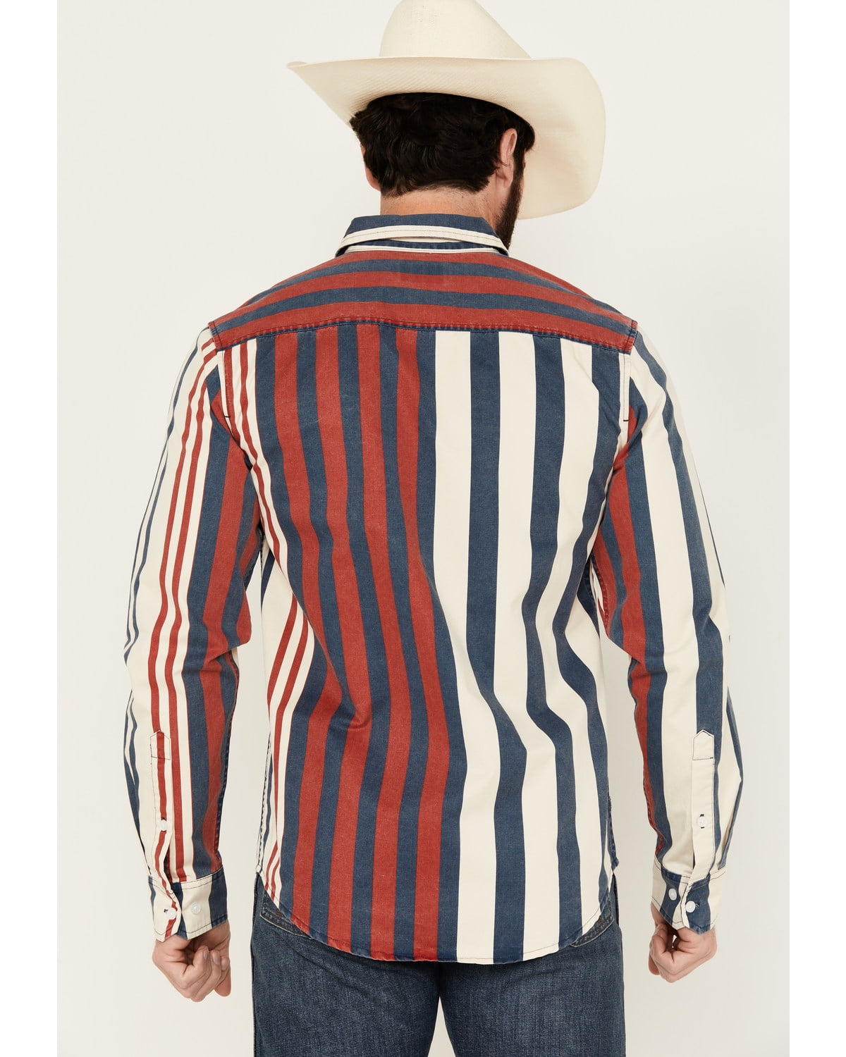 Kimes Ranch Men's 1992 Serape Striped Long Sleeve Button Kimes Ranch Men's 1992 Serape Striped Long Sleeve Button