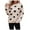 White, variant on Heart Stripe Patchwork Sweater for Women Fall Long Sleeve Crewneck Knitted Tops Fall