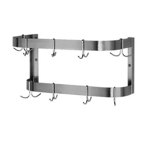 Wall Mount Double Bar Pot Rack