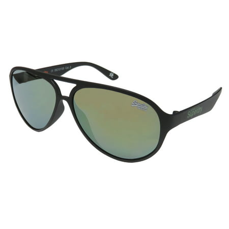 New Superdry Sds Astro Mens/Womens Aviator Full-Rim 100% UVA & UVB Matte Black Spectacular Must Have Aviator Sunnies Shades Frame Mirrored Gray Lenses 58-12-135 Sunglasses/Shades